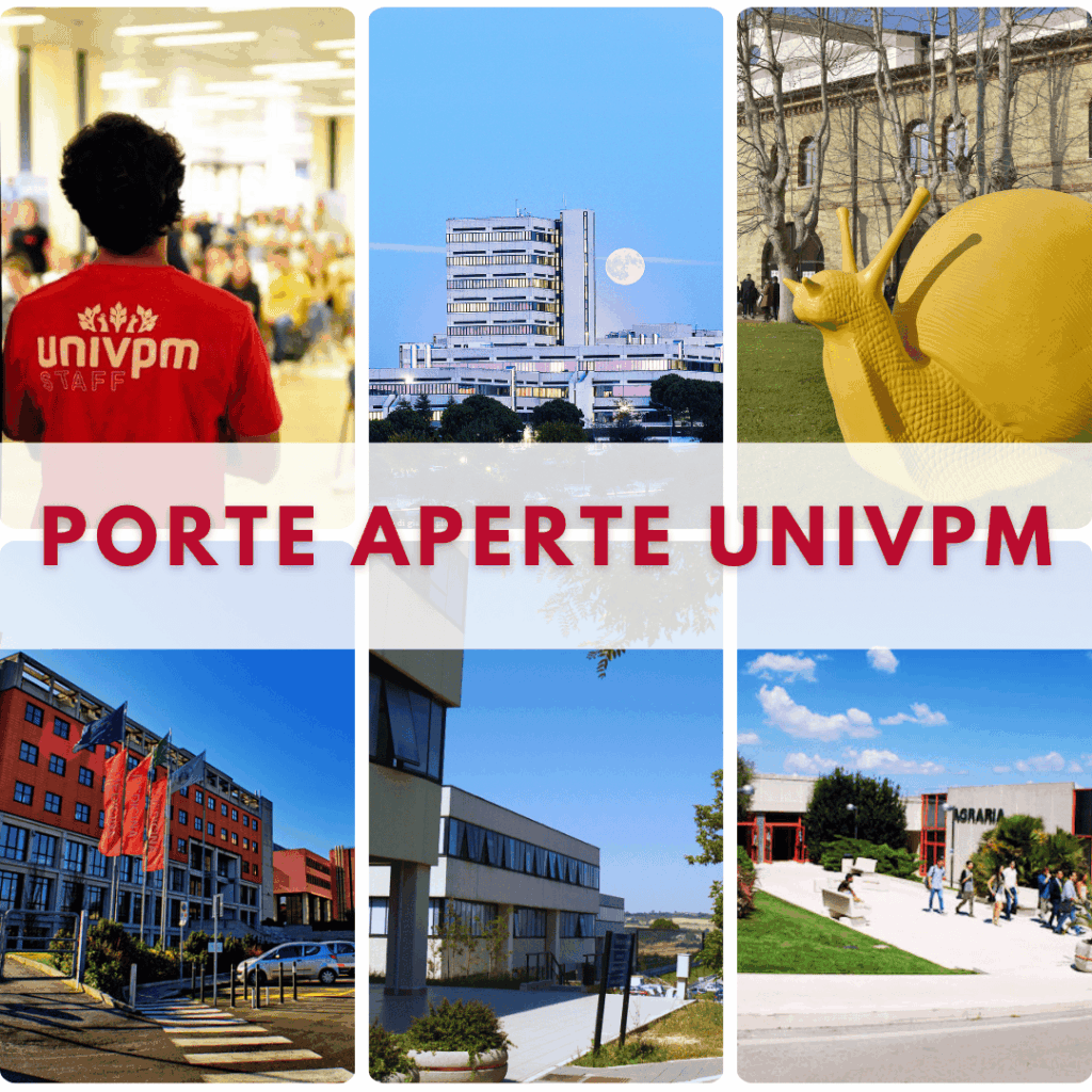I tutor Univpm ti accompagneranno in un tour guidato attraverso l'Università Politecnica delle Marche.
Potrai conoscere i corsi di laurea ed esplorare le nostre sedi, gli ambienti di studio e i laboratori.