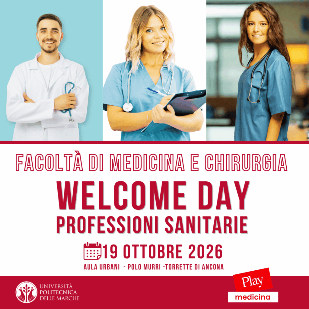 Il 19 ottobre 2026, presso l’Aula Urbani del Polo Murri di Torrette di Ancona, le nuove studentesse e i nuovi studenti delle Professioni sanitarie triennali saranno accolti con una giornata dedicata alla scoperta dei servizi e delle opportunità offerte dall’Ateneo.